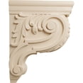 thumbnail image 3 of Ekena Millwork 3"W x 7 3/4"D x 10"H Small Hudson Acanthus Wood Corbel, Alder, 3 of 4
