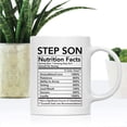thumbnail image 2 of CTDream Funny 11oz. Ceramic Coffee Tea Mug Thank You Gift, Step Son Nutritional Facts, 1-Pack, Novelty Gag Birthday Christmas Gift Ideas, 2 of 7