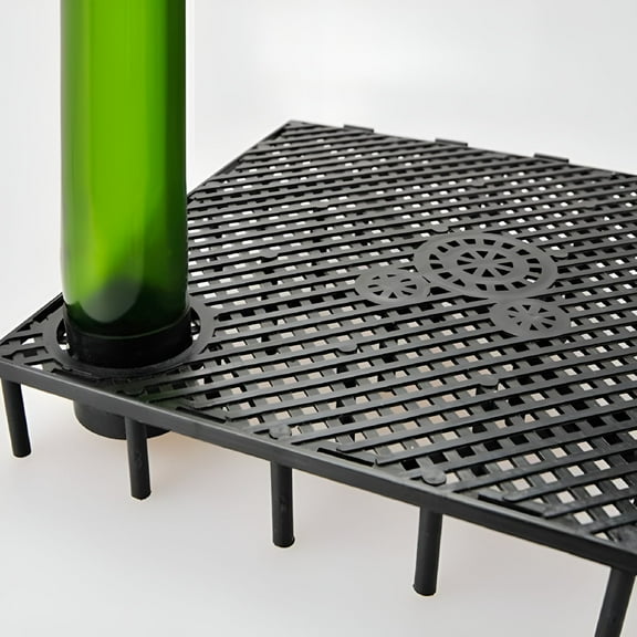 ACDANC Square Aquarium Under Gravel Fish Tank Bottom Filtration Plate Filter System #04 Black With Nozzle