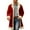 ZK Red, variant on Christmas Cardigan Santa Jacket Coat for Men Hoodies Trim Warm Fashion Claus Adult Suit Outfit
