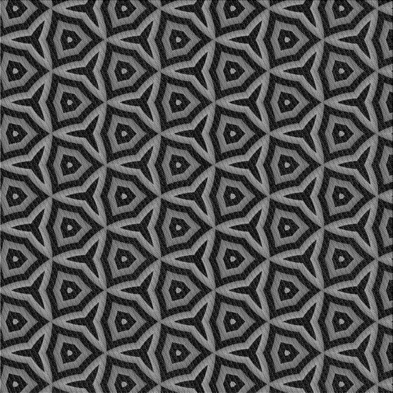 Ahgly Company Indoor Square Patterned Battleship Gray Area Rugs, 5' Square