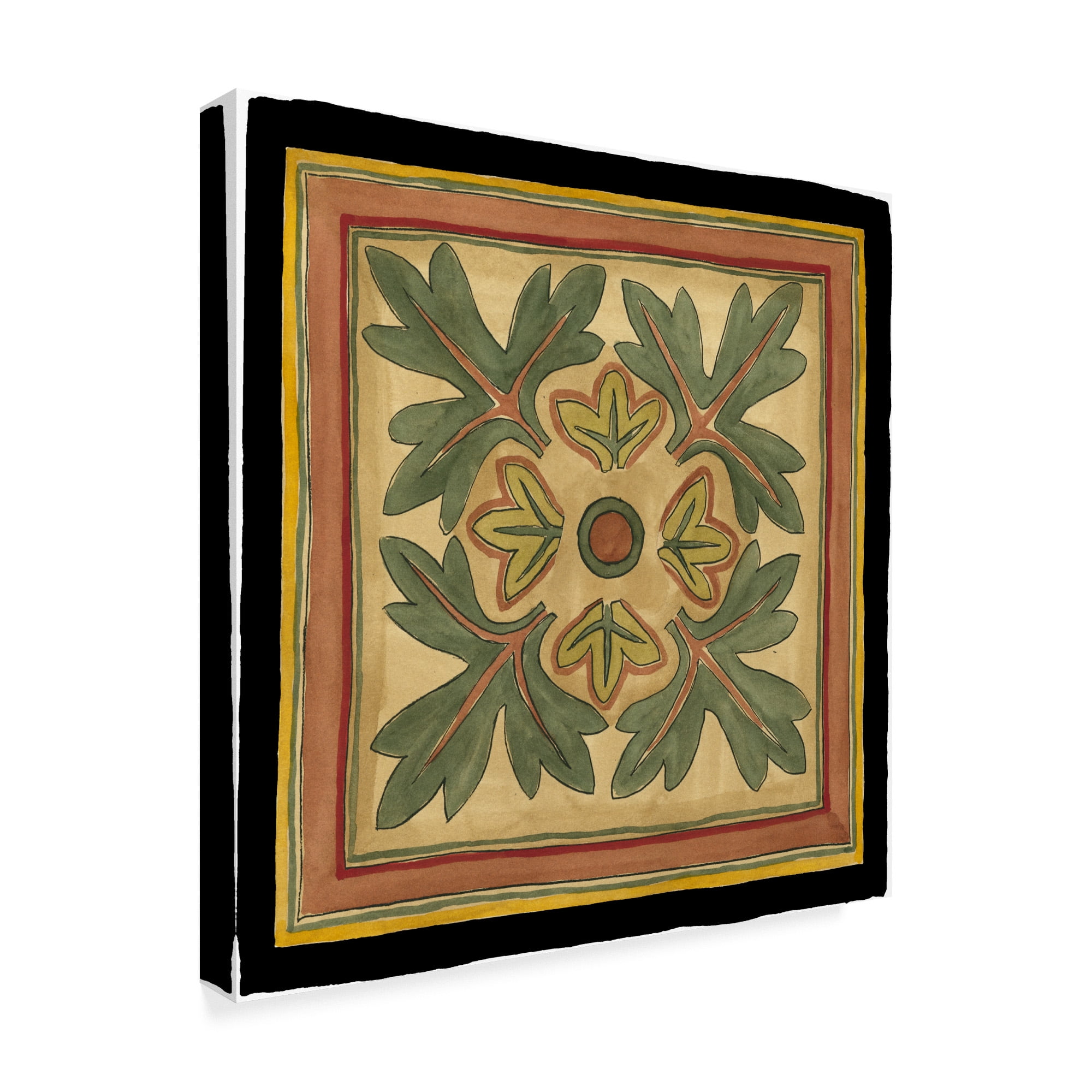 Trademark Fine Art Still Life Canvas Art ' Art Sand Crafts Leaves Iv ' by Jennifer Goldberger
