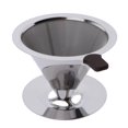 thumbnail image 3 of Vierta sobre taza de goteo de de inoxidable reutilizable, con / sin soporte de taza 11.5cm B Macarena Filtro de café reutilizable, 3 of 8