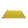 thumbnail image 2 of Ahgly Company Machine Washable Indoor Round Solid Yellow Modern Area Rugs, 8' Round, 2 of 4