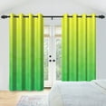 thumbnail image 5 of Nanqianyi Yellow Green Gradient Blackout Curtains for Bedroom/Living Room, 42" W x 84" L, 2 Panels Set, Grommet Top Drapes Thermal Insulated, 5 of 8