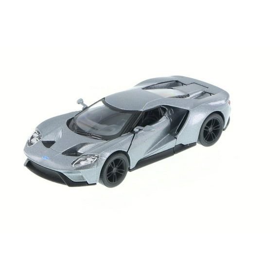 2017 Ford GT, Silver - Kinsmart 5391D - 1/38 Scale Diecast Model Toy Car (Brand New, but NOT IN BOX)