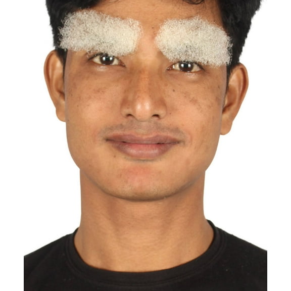 Men's Fancy Style Eyebrow Set | White Cosplay Eyebrow Hair