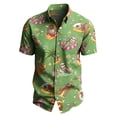 thumbnail image 5 of Fnnxeal Mens Sloth Hawaiian Shirt Short Sleeve Button Up, Funny Tropical Aloha Shirt with Cartoon Print for Beach Vacation & Luau Party,Size 4XL, 5 of 5