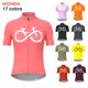 thumbnail image 2 of 2023 Camiseta de ciclismo para mujer, camiseta de manga corta para ciclismo de montaña o carretera, ropa de verano para mujer, blusa rosa, 2 of 5