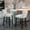 Beige, variant on Velvet Wing-Back Bar Stools Set of 2, Button Tufted with Nailhead Trim & Solid Wood Legs, Counter Height Bar Chairs for Kitchen Island Dining Room Pub，Blue