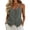 Dark Gray-tanks, variant on Womens Cotton Linen Cami Tops, Button down V Neck Adjustable Spaghetti Straps Undershirts, Summer Beach Vacation Comfy Fashion Tank Tops