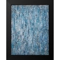 thumbnail image 2 of Hinz 12x14 Black Modern Framed Museum Art Print Titled - Abstract in Blues, 2 of 5