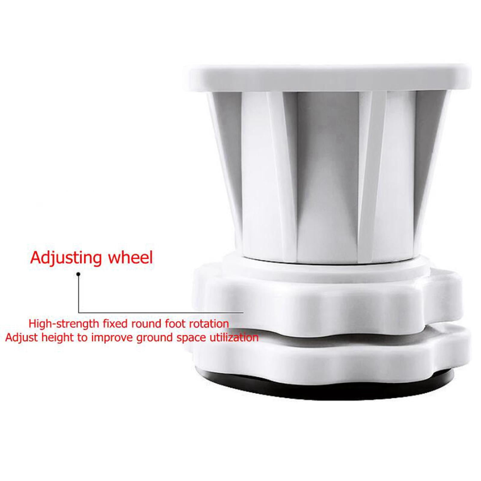 Adjustable Washing Machine Stand Base Bracket for Washer Dryer Refrigerator White