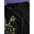 thumbnail image 4 of Pure Cotton PRaYeR WaRRioR High Heeled Shoes Women's T-Shirt Comfort Fit Tee Tee For adult, Men, Women, Teen, Teenager, adolescent, Youth, 4 of 5