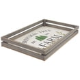 thumbnail image 5 of Northlight Set of 2 Gray and White Farm Fresh Christmas Trees Wooden Tray Hanging Signs 21", 5 of 9