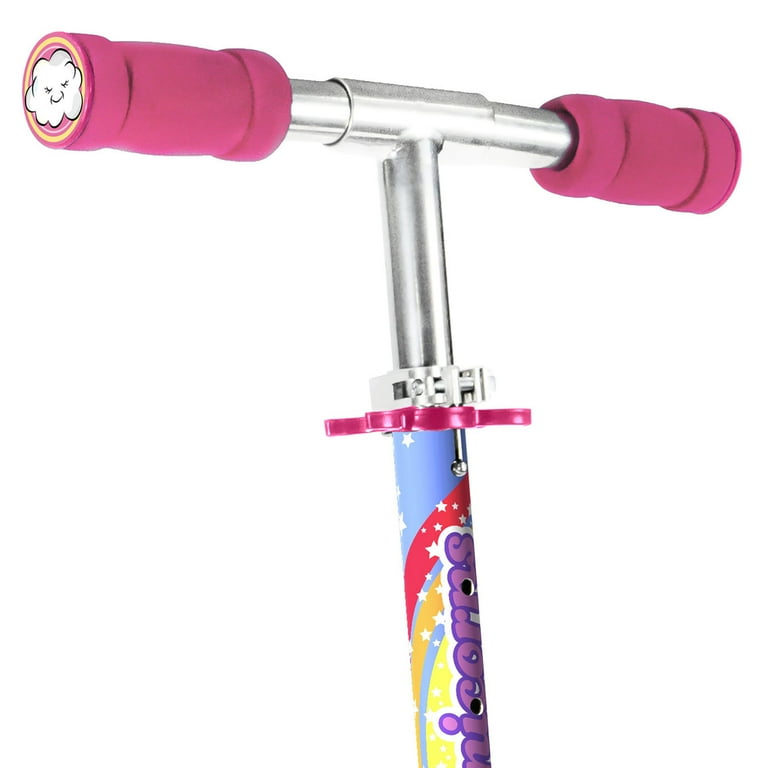 OZBOZZ Unicorn Magical Sparkles Foldable Kick Scooter with