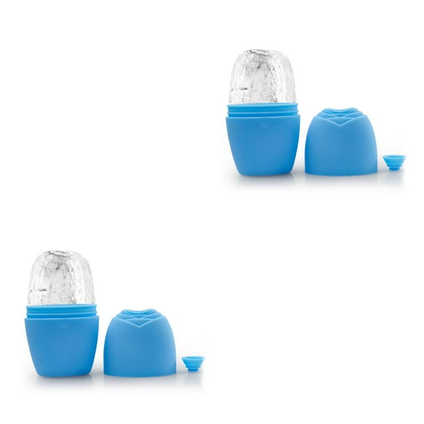 Vogacara Molde de cubitos de hielo facial Belleza de silicona Congelación de glaseado facial Molde para enrollar Masajeador reutilizable de elevación a Type1 NO1 Vogacara CBP254179