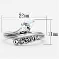 thumbnail image 2 of Luxe Jewelry Designs Women's Stainless Steel Ring with Pear Shaped AAA Grade Cubic Zirconia - Size 5, 2 of 4