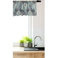 thumbnail image 3 of Garden Art Window Valance Pack of 2, Floral Ornamental Arrangement with Flourishing Spring Season Country Elements, Rod Pocket Curtain Valances for Kitchen Bedroom, 54" X 18", Multicolor, by Ambesonne, 3 of 4