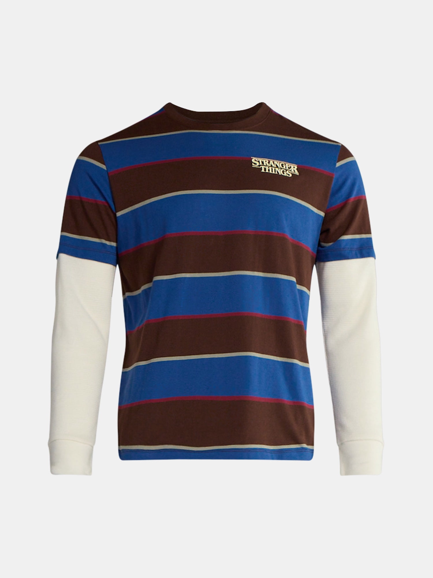 Netflix Stranger Things Graphic T-Shirt with Long Sleeve Thermal Sleeves from No Boundaries, Men’s and Big Men’s
