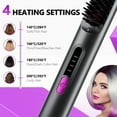thumbnail image 2 of Cordless Hair Straightening Comb - 4 Temperature Settings (140°C-200°C), Fast Heat Up in 5 Mins, 2000mAh Rechargeable Battery, Type-C Charging, Digital Display & Anti-Scald Design, 2 of 10