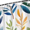thumbnail image 3 of Colorful Leaves Pattern 84x72in Shower Curtain,Bathroom Decorative Shower Curtains Set with 12 Hooks,Modern Waterproof Washable Shower Curtain, 3 of 4
