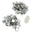 thumbnail image 4 of Blank Button Badge Parts Set, Pin Back Button Parts 100 Sets Rust Prevention  For Handcraft 25mm/1.0in,32mm/1.3in, 4 of 8