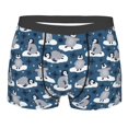 thumbnail image 5 of Uemuo Snow Penguin Pattern Men's Boxer Briefs,Trunk Anti-Chafing,Comfortable, Durable, and Stylish Underwear-Large, 5 of 9