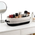 thumbnail image 4 of Staron Woven Toilet Paper Storage Basket, Decorative Bathroom Organizer Basket for Countertop Tank Top, Multicolor Polyester Storage Bin for Living Room Bedroom Nursery Home Decor, 4 of 6