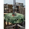 thumbnail image 2 of Outdoor Tablecloth with Umbrella Hole for Patio/Picnic/Party/Camping, Palm Leaves Tropical Waterproof Table Cloth Round Cover Washable, Green Botanical Summer Green Ombre (Dia 60"), 2 of 8