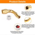 thumbnail image 5 of Air Tyre Valve Extension 90 Degree Brass Adaptor Auto Car Tire Stem Extender, 5 of 5
