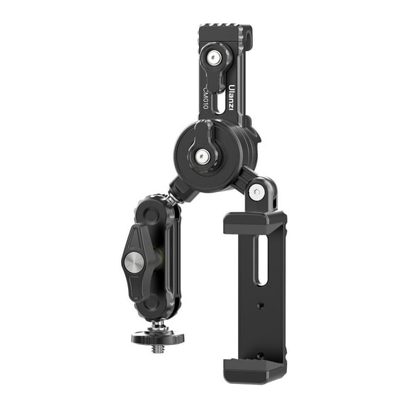 Ulanzi CM010 All-Metal Fence Mount Camera Holder 360° Rotating Backstop Mount for Mevo Start GoPro Phones & Action Cameras Phone Clip Included No-Tool Installation