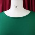 thumbnail image 6 of AURA Womens Midi Pencil Dress High Waist Ruffle Short Sleeve Round Neck Solid Color S XXXL, 6 of 7