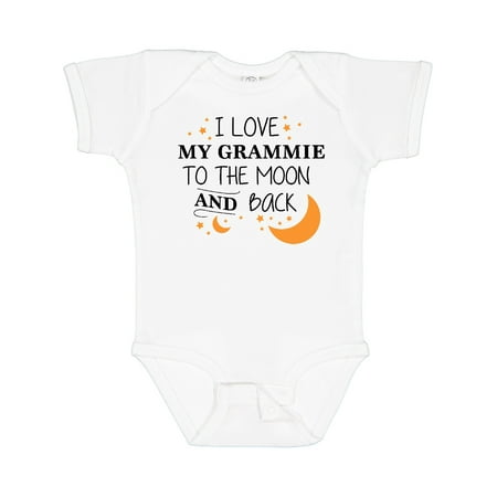 

Inktastic I Love My Grammie to the Moon and Back Gift Baby Boy or Baby Girl Bodysuit