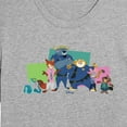 thumbnail image 3 of Zootopia 2 - Nick, Judy, And Friends - Juniors Cropped Short Sleeve Graphic T-Shirt, 3 of 5