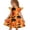 Saffron(Pumpkin Ghost), variant on Halloween Girls Dress Size 7 Flutter Sleeve Cute Sundress Summer Party Pumpkin Ghost Novelty Crew Neck Girls Fashion Dresses Pink 9-10 Yaers