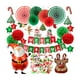 thumbnail image 2 of Abanicos de Papel de Colores Navideños Sunnimix Decoraciones para Fiestas con Globos Set 2 Acceso al globo, 2 of 8