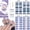 Blue, variant on DUKASOU Semi Cured Gel Nail Srips, 28Pcs Finger Nail Stickers for Adults, Salon Manicure Full Nail Wraps UV Nail Polish Strips, Marble Blue