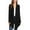 Black, variant on Women's Solid Casual Basic Comfy Loose Fit Long Sleeve Open Front cardigan