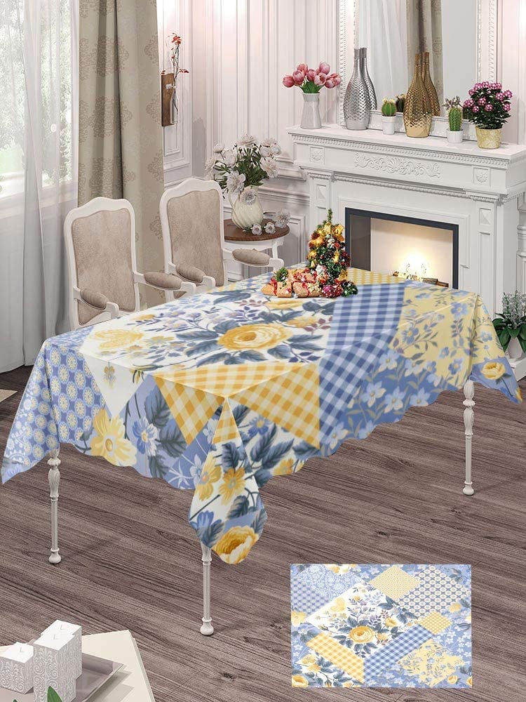 New Dining Floral Summer Rose Love Picnic Indoor & Outdoor Tablecloth Decoration 