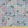 thumbnail image 2 of Ambesonne Purple Butterfly Fabric by the Yard Upholstery, Pastel Animal Art, 10 Yards, Pale Mauve Pale Blue, 2 of 5