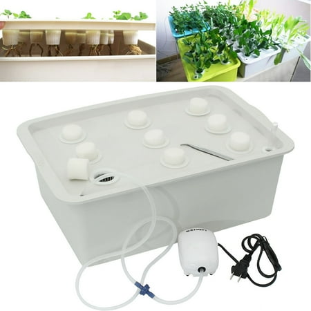 Asewin 9 Plant Sites Spots Hydroponic System Growing Kit Indoor Garden Herb Seed Starting (Best Way To Plant Seeds Indoors)