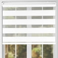 thumbnail image 2 of ARLO BLINDS Zebra Roller Shade, Light Filtering, Cordless, 22"W x 60"H, Simply White, Shade for Home, Blinds for Inteior Window, 2 of 4
