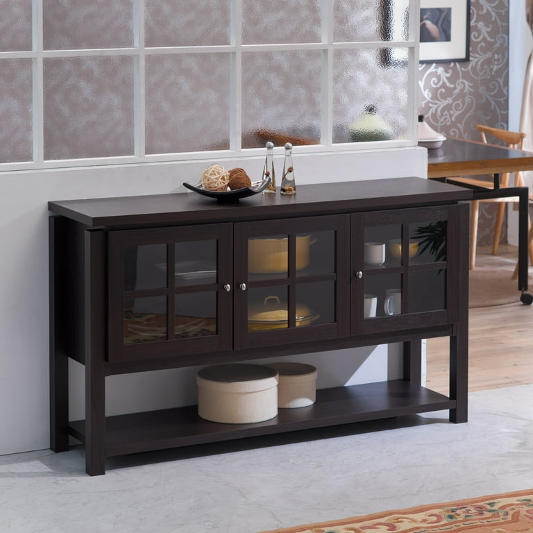 Dark cheap buffet table