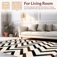 thumbnail image 2 of ODIKA 8' x 10' Machine Washable Non-Slip Area Rug, Geometric Chevron High Traffic Rug, Ivory, 313917, 2 of 7