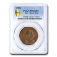 thumbnail image 1 of 1796 Flowing Hair Large Cent MS-62 PCGS (Brown, Liberty Cap), 1 of 3
