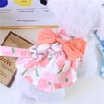 thumbnail image 2 of A Bow Dress with Traction Rope Adorable Pet Clothes for Cats & Small Dogs - Charming Spring & Autumn Wear, 2 of 2