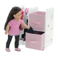 thumbnail image 4 of Emily Rose 18 inch Doll Clothes Storage Closet Open Wardrobe 18" Doll Furniture - Butterfly | Includes 5 Doll Clothes Hangers | Perfect for Storage of 18" Doll Clothes or Small Pet Clothes, 4 of 9