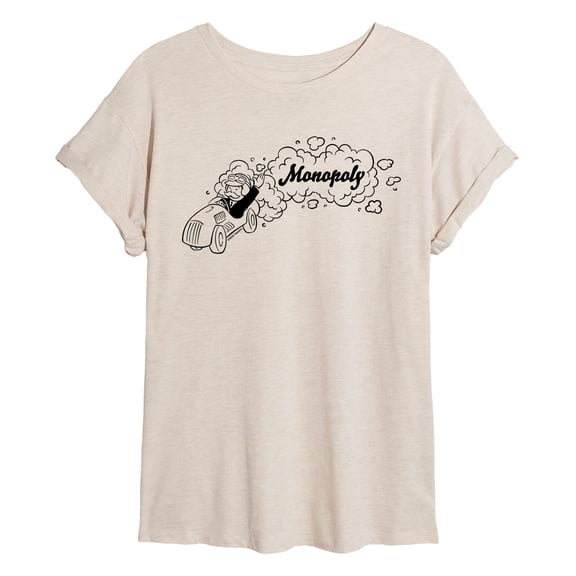 Monopoly - Racing Horizontal Chest - Women's Oversized Graphic T-Shirt