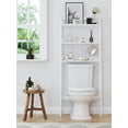 thumbnail image 6 of STAROUS 3-Shelf Bathroom Organizer Over The Toilet, Bathroom Spacesaver (White), 6 of 7